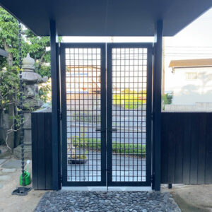 ロートアイアン,開き門扉,スイング門扉